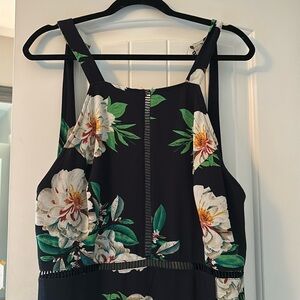 Open back floral dress - Size XL worn only once for a wedding.  Loved it!